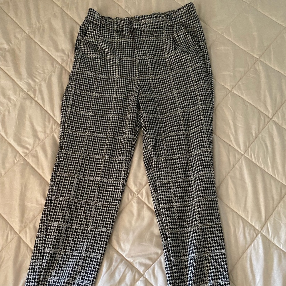 Houndstooth work pants